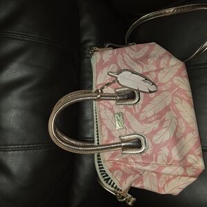 Betsey Johnson Pink and Gold Crossbody Bag